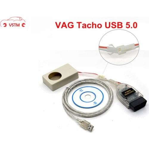 VSTM USB Version V 5.0 VAG Tacho Support VDO NEC MCU 24C32 or 24C64 Immo Box Eeprom Programmer USB Version V5.0 Diagnostic Cable