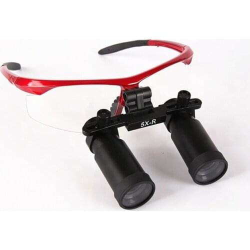High Quality Plastic Frame 5.0X-R Medical Loupes Binocular Magnifier Medical Dental Surgical Magnifying Glasses