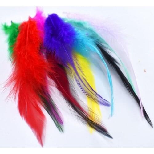 Top Quality 20pcs/lot Natural Pheasant Feathers for Crafts 10-15cm DIY Dyed Chicken Feather Home Party Decoration Colored Plumas