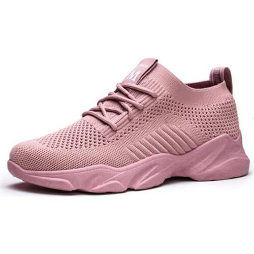 Women Sports Shoes Outdoor Running Flat Breathable Flying Woven Non-Slip Casual Shoes Sapatos Das Sneakers for Woman 2021 New
