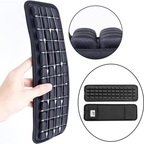 1Pair Breathable Replacement Shoulder Strap Pads Ventilated Air Cushion Pad Curved Relieve Shoulder Pain for Car Messenger Bags