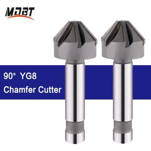 1PC 4Flute 6Flute YG8 Countersink Drill Bit 90 Degree Chamfer Cutter Tool For Cast Iron Steel End Mill 16/20/25/30/35/40mm