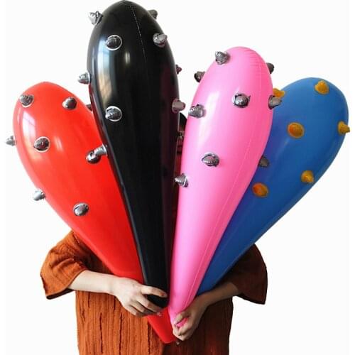 1pcs large outdoor inflatable plastic mace toys Multiple color design Bar beach parent-child activity company props Beak aerated