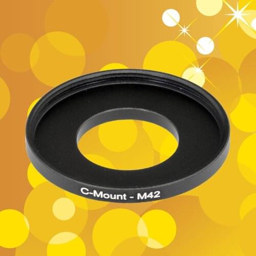 C Mount (25mm 0.75mm thread pitch) to M42 (42mm 1mm thread pitch) C Mount-M42 mm Male to Female Coupling Ring Adapter For Lens