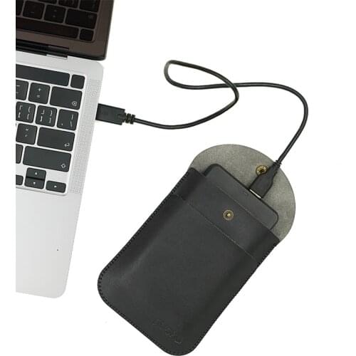 JGTKECO PU Leather 2.5 inch External Hard Drive HDD Bag Sleeve Cover Ultra-thin Super Slim for Seagate WD Toshiba