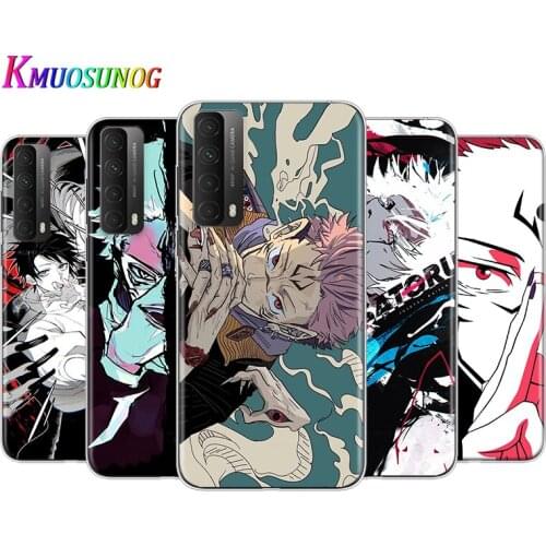 Transparent Cover Jujutsu Kaisen Satoru Gojo anime For Huaeri Y9S Y9A Y9 Y8P Y8S Y7 Y7A Y7P Y6P Y6S Y6 Y5P Y5 Pro Phone Case