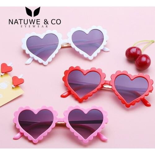 Kid Heart Girls Boys Sunglasses Kids Sunglasses 2021 UV400