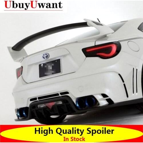 For Subaru BRZ Or For Toyota 86 GT86 Rear Trunk Spoiler GT Style FRP Material Unpainted Primer Color Car Tail Wing Decoration