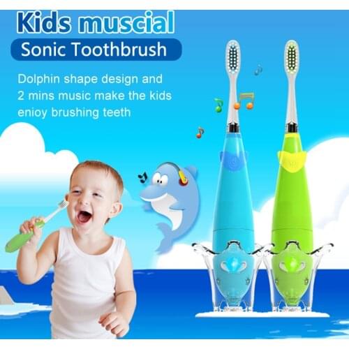 Seago Extra Soft Bristle Electric Toothbrush For Kids Dupont Teeth Brush Head With Music Safe Healthy Best Buy Birthday Gift