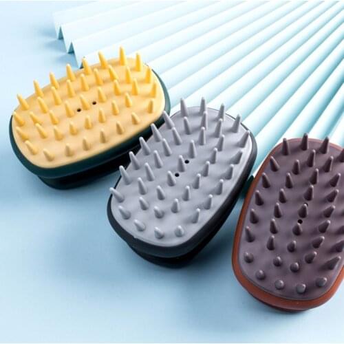 Y1UF Scalp Massager Shampoo Brush Waterproof Soft Silicone Hair Scalp Brush Massager for Hair Clean and Head Relax