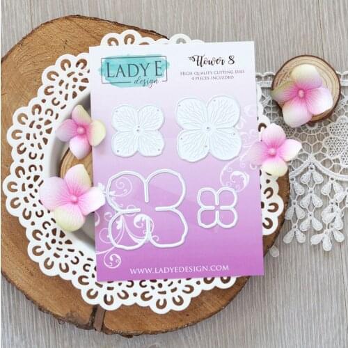 New Metal Cutting Dies 4pc Assembled flowers Scrapbooking Stencil Craft Cut Die For DIY Card Crafts Handmade