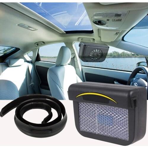 New Solar Powered Auto Window Fan Colder Air Vent Cooling with Ventilation Rubber Solar Cooler Car Stripping Radiator Fan Exhau