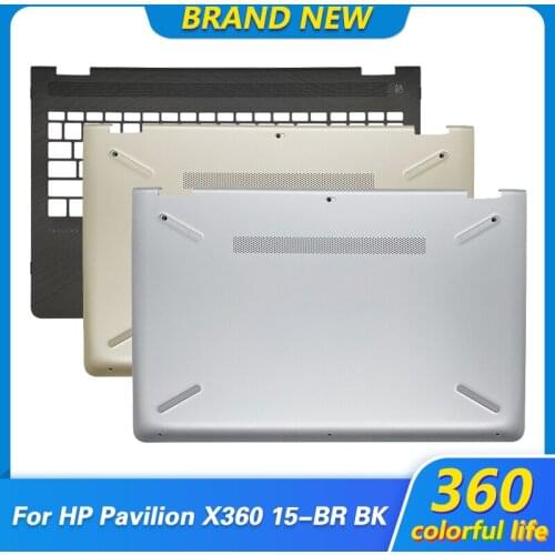 New For HP Pavilion 15-BR Series Bottom Case D Cover 15.6 Inch Silver/Gold 924505-001 924506-001