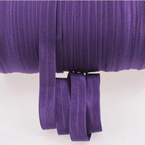 Solid Color FOE Elastic-#285 Plum- Plain color fold over elastic 100yards
