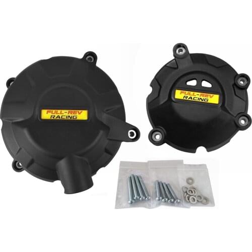 Full Rev Racing Engine Case Guards Protectors Cover For MV Agusta F3 2012 – 2018 Black