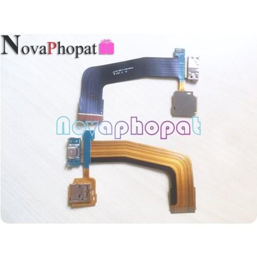 Novaphopat Charger Port For Samsung Galaxy Tab S 10.5 T800 USB Dock Charging Port With Sim Reader Connector Flex Cable Board