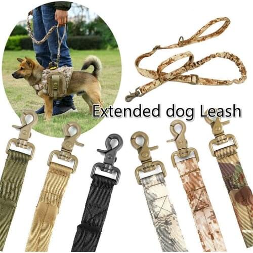 Dog Leash Extended Edition Retractable Adjustment Nylon Rope Traction Belt Outdoor Military Training Leashes Harness For Dogs