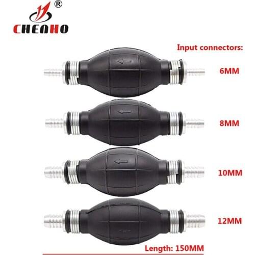 6mm/8mm/10mm/12mm Hand Fuel Pump Line Rubber Aluminum Hand Primer Bulb diesel oil transfer petrol for Car Boat Marine Outboard