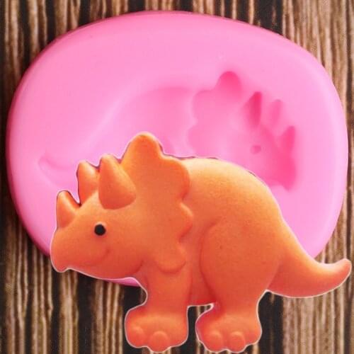 Dinosaur Silicone Mold Animals Chocolate Fondant Molds Baby Birthday Cake Decorating Tools DIY Baking Candy Polymer Clay Moulds