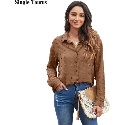 Блузки в горошек Single Taurus China At AliExpress