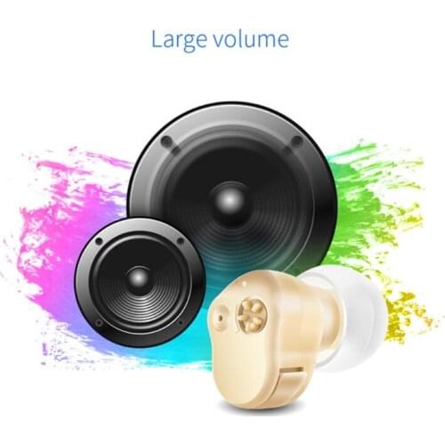 Hearing Aid Mini In-Ear Sound Amplifier Wireless Headset Support with Battery T3LB