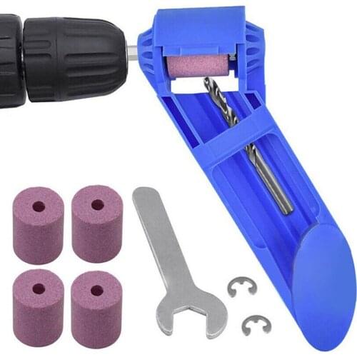 Drill Bit Sharpener Corundum Grinding Wheel Drill Bits Grinder Portable Drilling Tapping Bits Polishing Set