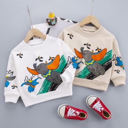 2021 Cartoon Printing Sweatshirts Baby Boys Baby Girls Hoodies Toddler Kids Sweatshirts Childrens O Neck Hoodies Clothes DE78
