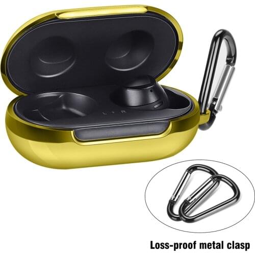 TPU Silicone Electroplated Headphone Protective Case for Samsung Galaxy Buds Wireless Bluetooth Anti-drop Case for Galaxy Buds