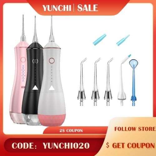 V26 Oral Irrigator YASI New Electric Dental Flusher Portable Smart Tooth Cleaner Water Flosser Cleaning Teeth 320ML Water Tank