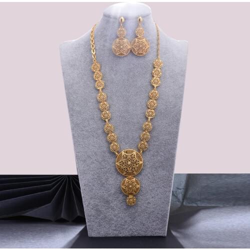 WANDO Ethiopian/Oman Habesha Jewelry SetS Gold Color African/Eritrea/ Wedding Gifts Dubai Jewelry set Jewelry Women Wedding