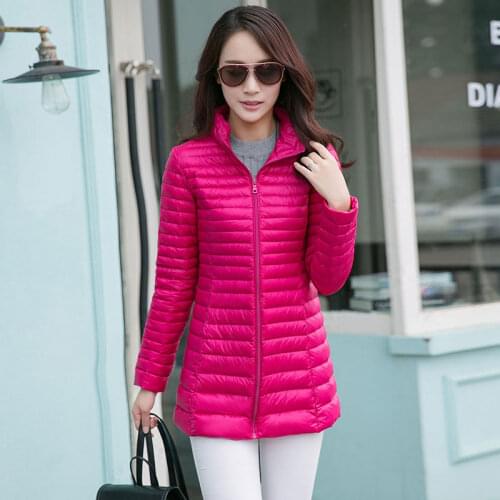 Winter jacket Woman Outerwear Slim Down Jacket Womans Warm Down Coat Women Ultralight Jackets White Duck Down Parkas JK-637