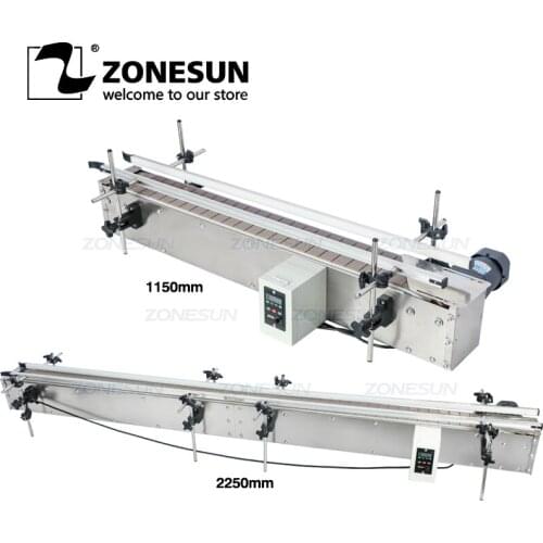 ZONESUN ZS-CB115 1150mm Custom Automatic Chain Conveyor Belt For Production Line Can Customized Transport System