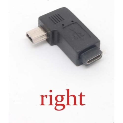 10pcs Mini USB Type A male to Micro USB B Female 90 Degree Angle Adapter Charger
