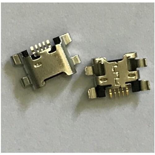 100pcs Micro USB Jack Charging Socket Port Plug Dock Connector 5pin Heavy Plate For HUAWEI 7C 7S 7A 7X 8E HONOR 9 Lite Repair