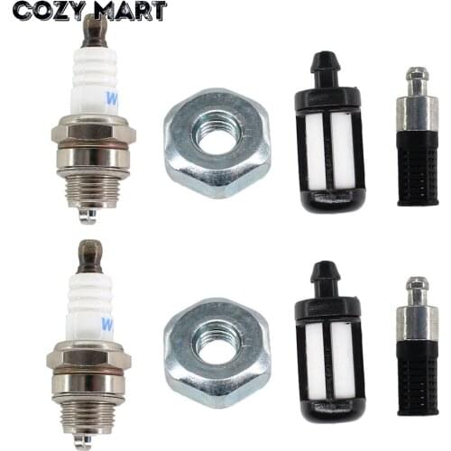 2 Set Fuel Filter Spark Plug For ST 023 025 026 MS170 MS180 MS210 MS230 MS250 MS260 MS361 MS390 MS440 MS660 Chainsaw Bosch WSR6F