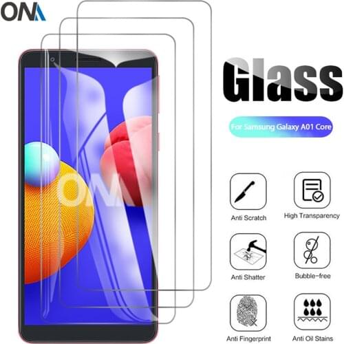 3Pcs Tempered Glass For Samsung Galaxy A01 Core Glass Screen Protector Tempered Glass for Samsung Galaxy A01 Protective Film