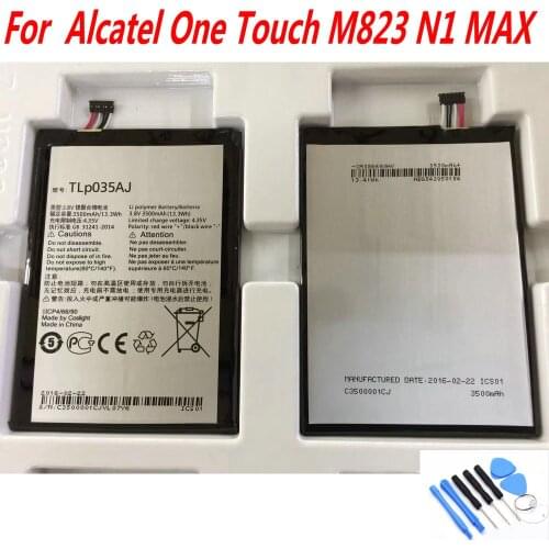 NEW Original 3000mAh TLp035AJ Battery for Alcatel One Touch M823 N1 MAX mobile phone