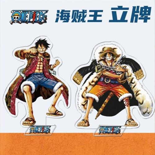 16cm ONE PIECE Cosplay Keychain Luffy Nami Zoro Sanji Chopper Usopp Acrylic Cartoon Figures Key Ring Boy Anime Toys Bag Charm