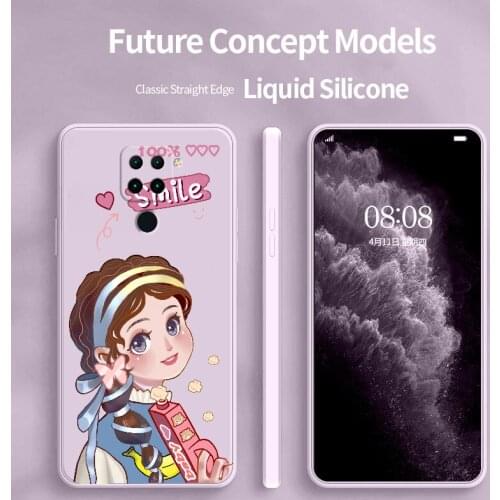 Popcorn Girl Phone Case For Xiaomi Redmi Note 10 10S 9T 9 8 7 Pro MAX Redmi 9 9A K40 K40pro K30 K20 Liquid Silicone Cover