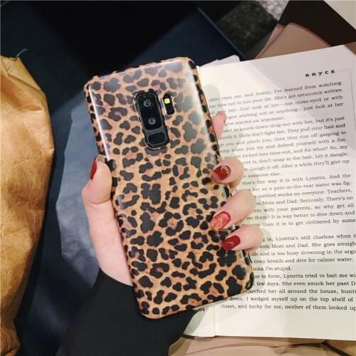 Fashion brown leopard Graffiti Phone Case for Samsung Galaxy note S20 ultra Note8 9 10 Plus S10 S8 S9 Plus Soft back cover