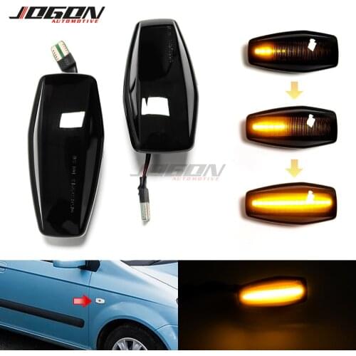 For Hyundai Elantra i10 Getz Sonata XG Tucson Terracan Dynamic Turn Signal Light LED Side Marker Sequential Blinker Flowing