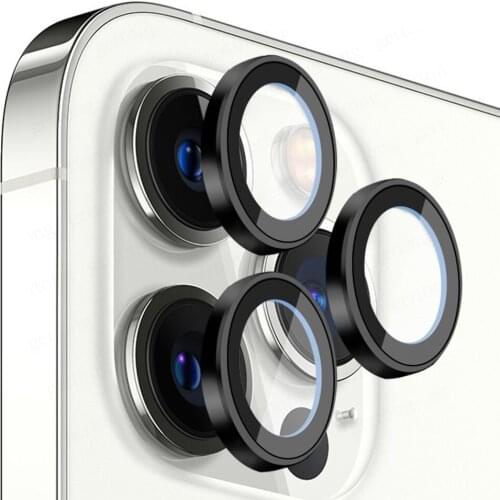 For iPhone 12 Pro Max Back metal Camera Lens Tempered Glass Film For iPhone 12 pro 12 Mini Case Protection Ring Screen Protector