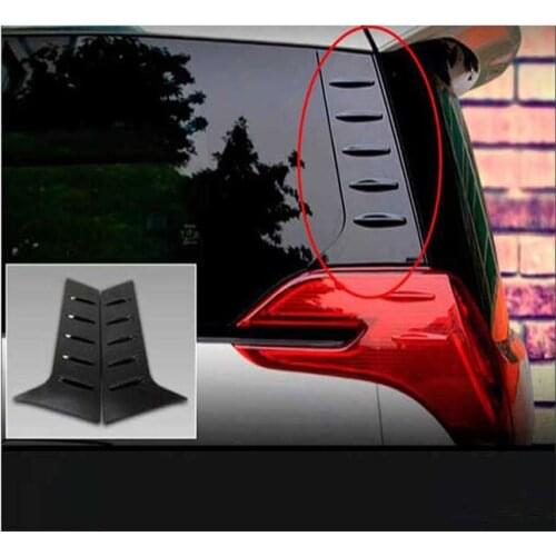 For TOYOTA ALHPIRD VELLFIRE 30 Rear Column Window Door Electroplating Decoration Trim Carbon Fiber