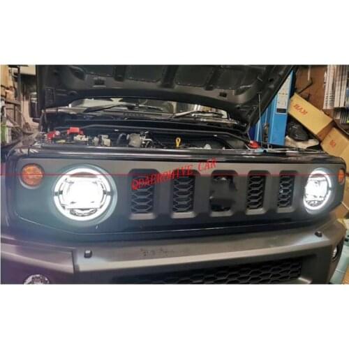 QDAEROHIVE Head light for Suzuki Jimny JB74 Angle eyes light headlight 4X4 offroad accessories smoky style 2019-2020