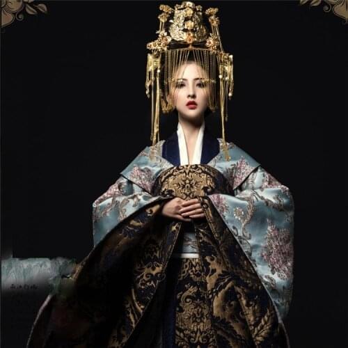 Jiu Qing Gorgeous Empress Costume for TV Play The Princess WeiYoung Costume Thematic Photography Hanfu Cosplay Long Tail