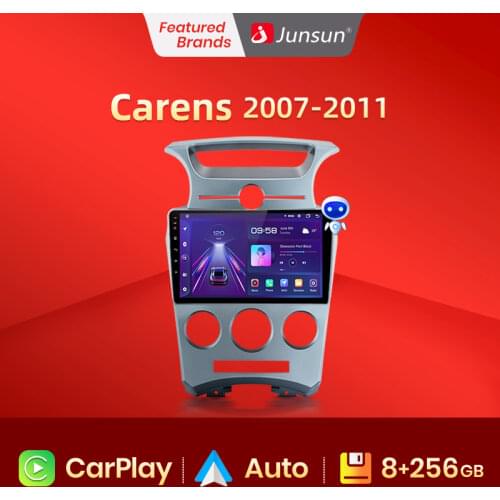Junsun V1Pro Android 10 AI Voice Control 4G DSP CarPlay Auto Car Radio Multimedia GPS For Kia Carens 2007-2011 no 2 din DVD