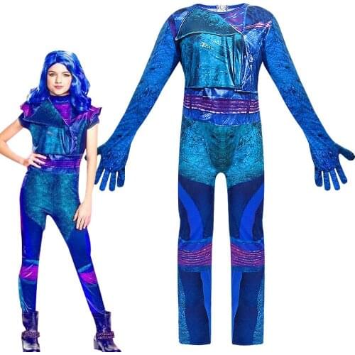 Halloween Descendants 3 Costumes Child Costumes for Kids Girls Costume Hallowee Love Live Cosplay Jumpsuits Girls Mermaid Tail