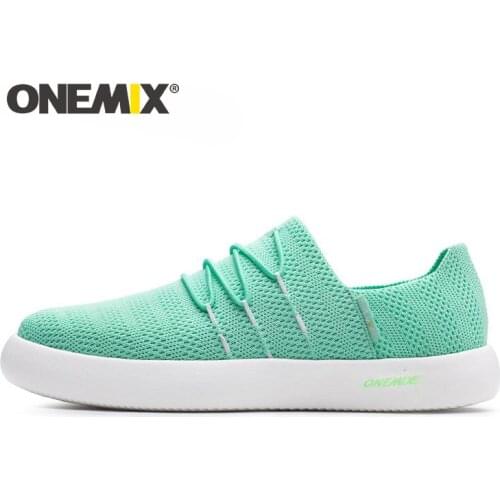 ONEMIX fashion Unisex Flat Sneakers Women Summer Breathable Lightweight Men Slip On Lazy Shoes Couples Walking Jogging Loafers