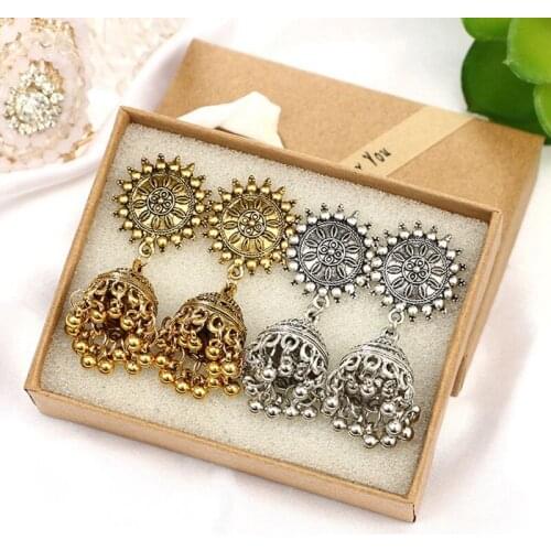 Fashion Indian Vintage Ethnic Style Tassels Earrings For Women Long Tassel Bells Drop Earrings Afghan Egypt Gypsy Turk Jewelry