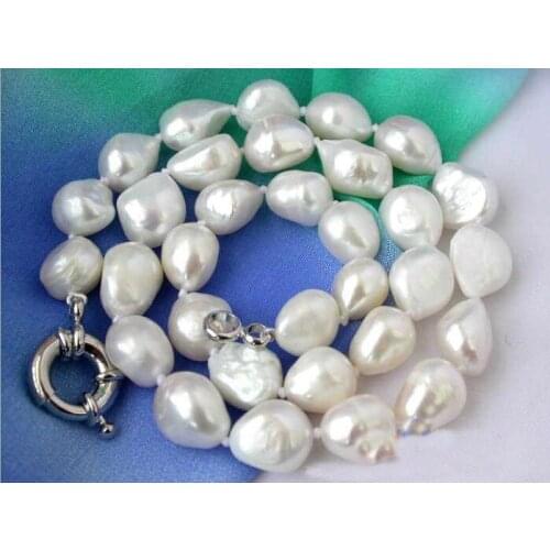 Fashion Pearl Jewellery,18inches White Pink Purple Black Freshwater Pearl Necklace,Perfect Women Chirstmas Gift Jewellery